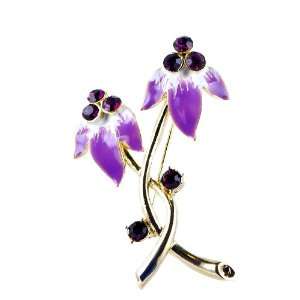  Faberge Lavender Brooch, Faberge Brooches, Jewelry 