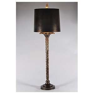  Murray Feiss Keira Antiqued Silver Console Table Lamp 