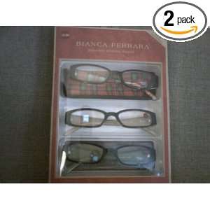  3 Pairs of +2.00 Bianca Ferrara Designer Reading Glassess 