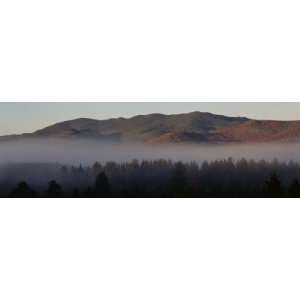  Fog Over a Landscape, Sawtooth Mountains, Lake Placid, New 