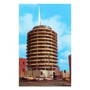  Capitol Records Building, Los Angeles, California Premium 