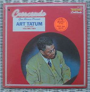 ART TATUM AT THE PIANO VOLUME 2 GENE NORMAN PRESENTS LP SOLOS FACTORY 