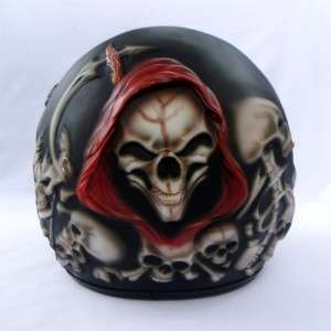 Skeleton Skull Fullface 3D Airbrush Motorcycle Helmet  