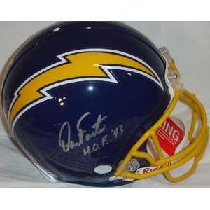  Autographed Dan Fouts Helmet   Authentic Sports 