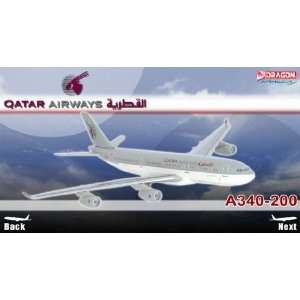  Qatar Airways A340 200 1 400 Dragon Wings Toys & Games