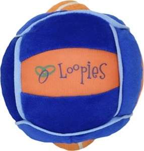Loopies Hide a Ball Plush Dog Toy w/ Sqieakers & Tennis 831285003093 