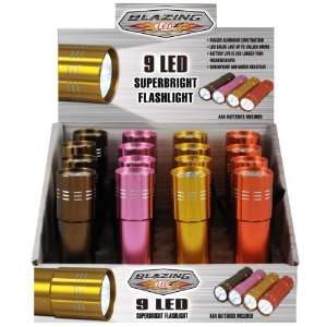   LEDz Cool Colors 9 LED Flashlight Case Pack 16