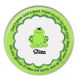  Frog Prayer Personalized Melamine Plate 
