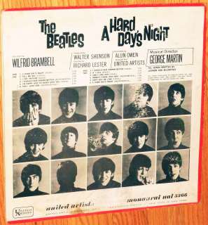 VINYL LP Beatles   A Hard Days Night / United Artists / mono  