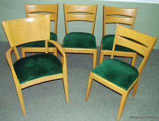 5965: HEYWOOD WAKEFIELD Mid Century Modern Set Dining Room Chairs 