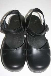 Dansko Maeve Womens Clogs Shoes Mary Jane Black Size 41 10.5 11 WORN 