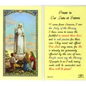  Our Lady of Fatima Prayer Holy Card (800 030): Everything 