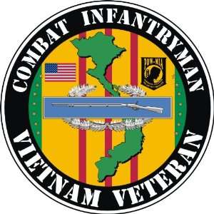 United States Army Combat Infantry 1st Award Vietnam Veteran Decal 