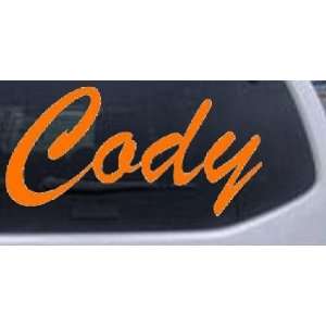  Orange 46in X 23.0in    Cody Car Window Wall Laptop Decal 