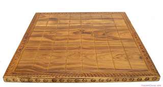 CHESS BOARD IN ANCIENT THAI/CAMBODIAN STYLE   HAND CARVED WOOD 18 
