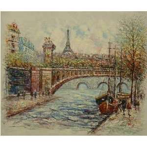  Fine Oil Painting, Paris Street SP11 16x20