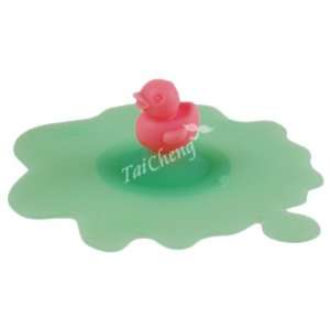  Universal Silicone Food Drink Container Mug Lid   Duck 