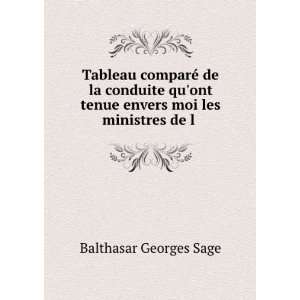   moi les ministres de l . Balthasar Georges Sage  Books
