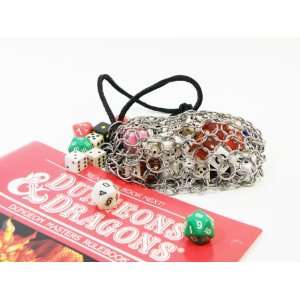   Large Stainless Steel Chainmail Dice Bag Pouch (Purse) Toys & Games