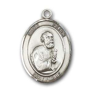  Sterling Silver St. Peter the Apostle Medal: Jewelry