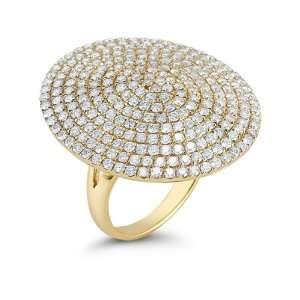   Rebecca Designs Carly Michelle Ring   Diamond/Yellow Gold: Jewelry