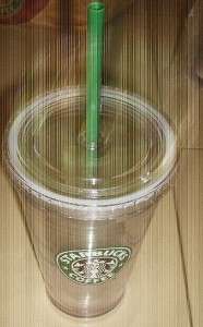 Starbucks CLEAR ICE COLD VENTI TUMBLER 2010 20 OZ NEW  