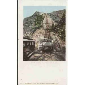  Reprint Pasadena CA   Cable Incline, Mt. Lowe Railway 1890 