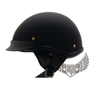   shorty Helmet DOT approved Cruiser (Large, Matte Black): Automotive