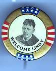 1920S Capt Charles Lindbergh Welcome Our Hero Pin Pinback Button Badge 
