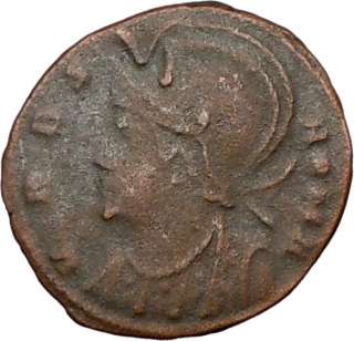 Constantine I dGreat Ancient Roman Coin ROMULUS REMUS WOLF  