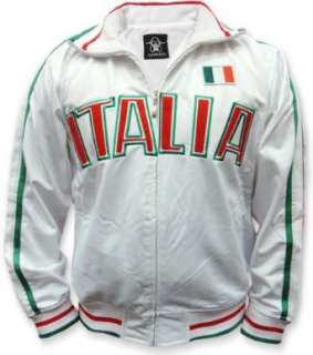   Soccer Track Jackets    Italy Soccer Jacket (White) Clothing