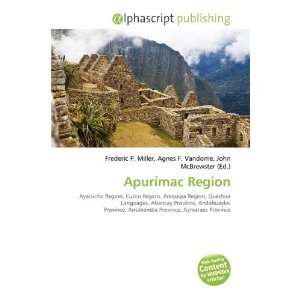  Apurímac Region (9786135642308): Frederic P. Miller 