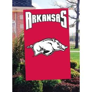  Arkansas Razorbacks House/Porch Embroidered Banner Flag 