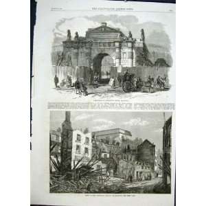   Burlington House Piccadilly London Fire Borough 1868