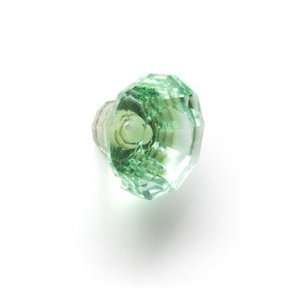  Diamond Cut Green Glass Drawer Knob: Home & Kitchen