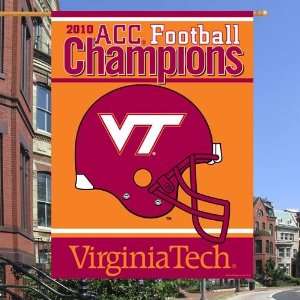 Virginia Tech Hokies 36 x 28 2010 ACC Champions Vertical Banner Flag 