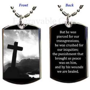 Isaiah 535 By His Wounds We Are Healed prayer Your Protection Pendant 