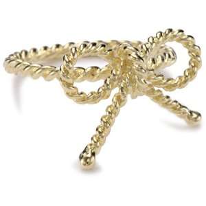   Rings Dainty Gold Forget Me Knot Bow Tie Ring, Size 7 Jewelry