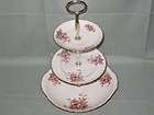 Vintage Grindley Creampetal Peach Blossom 2  or 3 Tier Cake Plate 