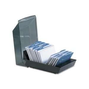  Rolodex Covered Business Card File   Black   ROL67208 