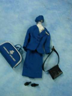 Vintage 1961 Barbie Doll American Airline Stewardess Outfit Clothes 
