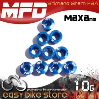 MFD Chainring Crank Bolt Screw Shimano Road MTB BLUE  