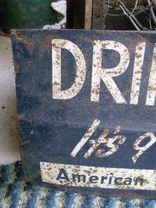 Early Antique Primitive American Dairy Association Sign Shabby Rusty 