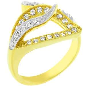 Contemporary Style Luxury Cubic Zirconia CZ Costume Ring (Size 5,6,7,8 