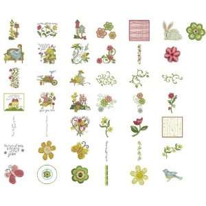  Garden Song by Nancy Halvorsen Embroidery Designs on a 