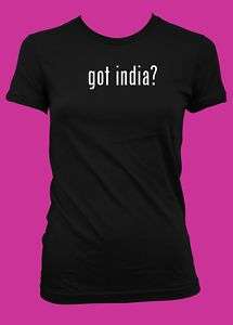got india? Funny Womens T Shirt American Apparel  