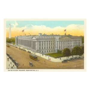  US Treasury, Washington D.C. Premium Poster Print, 16x24 