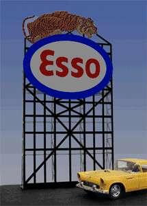 Animated Billboard Sign Esso Gas HO O #6071 NIB  