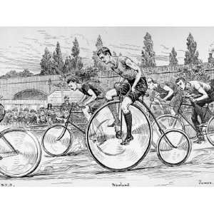  The 24 Hour Bicycle Race at Herne Hill, 1892 Stretched 