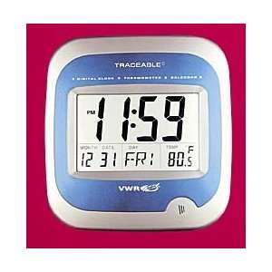 VWR CLOCK TRACEABLE DGTL JUMBO   VWR Calendar/Thermometer Wall Clock 